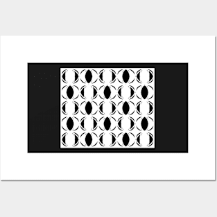 Abstract pattern - black and white. Posters and Art